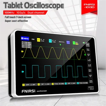 1013D Skaitmeninis Tabletė Oscilloscope Dual Channel 100M Pralaidumo 1GS ėminių Ėmimo dažnis Mini Tablet Skaitmeninis Oscilloscope