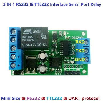 2 IN 1 RS232 & TTL232 Sąsaja Serial Port Relay UART Jungiklis PC USB MCU už Protingo Namo Garažo duris, Automobilių signalizacijos Ūkio Variklis