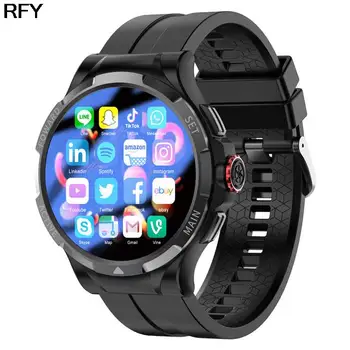 2023 NAUJOS Kartos Atnaujinti Chip V10 Smart Watch Vyrų 4G+128G 1.43 Ekranas Android 9 GPS Teleskopinis 120° Pasukimo Kamera Smartwatch