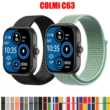 22mm Nailono Kilpa Dirželis COLMi C63 C81 Smartwatch Replacment Apyrankę Sporto Watchband Correa už COLMi C81 Grupė