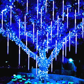 30/50cm LED Meteoras Dušas String Šviesos Girlianda Užuolaidų Žiburiai Kalėdų Dekoro Lauko Vestuvių Gatvės Pasakų Sodo Dekoro Navidad