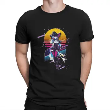 80-ųjų Retro Lisa T-Shirt Vyrai Genshin Poveikio Anime Juokinga Medvilnės Marškinėliai, Trumpas Rankovės Įgulos Kaklo Marškinėliai Dovanų Idėja Viršūnės