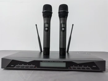 AE600 Profesionalių Belaidžių Mikrofonų UHF Dual Nešiojamą Mikrofonas Karaoke Šeimos Etapą Veiklos Dainuoti