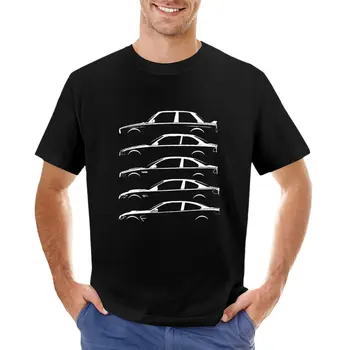 AUTOMOBILIS E30 MOTORSPORT SERIJOS T-Shirt juoda Palaidinė marškinėliai prakaito marškinėliai anime drabužius mens t shirts
