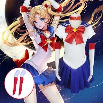 Cosplay, Anime, Halloween Kostiumai Sailor Moon Moteriška Suknelė Suaugusiųjų, Vaikų, Vyrų Žaidimas Merginos, Moterys Rekvizitai Karnavalas puošniai Apsirengti Šalis