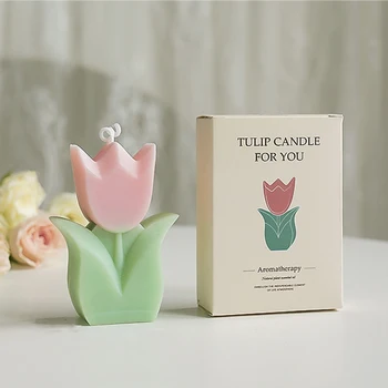 Creative vestuvių svečias dovana žvakės tulip gėlių aromaterapija žvakės estetinį kambario dekoro aromatinės žvakės mergina gimtadienio dovanos