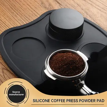 Espresso Kavos Plūktuvus Kilimėlis Paspauskite Klastojimo Turėtojas Trinkelėmis Kampe Kilimėlis Coffeeware Plūkimo neslidžiais Silikono Kilimėlis Barista WDT Įrankiai