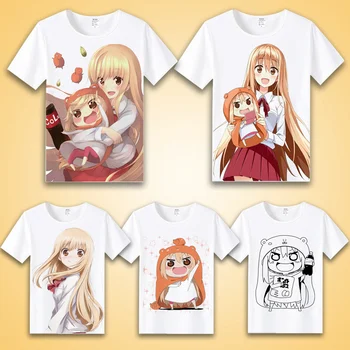 Himouto! Umaru-chan Anime Spausdinti Moterys T-shirt Cosplay Atsitiktinis Trumpas Rankovės Vasaros Mielas Tee Viršūnes Merginos Tshirts Moterų Streetwear