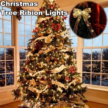 Kalėdinė Dekoracija LED Juostelės Pasakų Žibintai Kalėdų Eglučių Papuošalai, Namų 2023 PASIDARYK pats Lankai Šviesos Eilutę Navidad Naujųjų Metų 2024