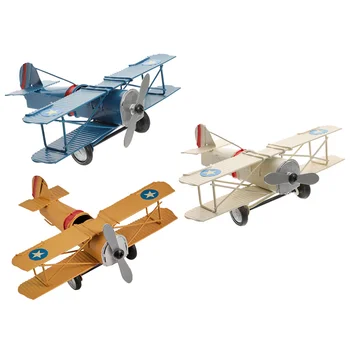 Lėktuvo Modelis Ornamentu Formos Ir Dekoro, Papuošalų Komplektas Komplektai Suaugusiesiems Geležies, Amatai, Metalo Modeliai
