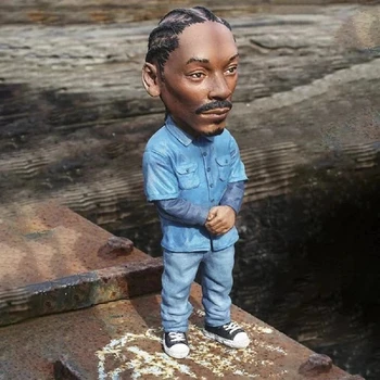 Mados Reperis Tupac Pav Hip-Hop Žvaigždė Vaikinas Pac Snoop Dogg Statulėlės Cool Stuff Duomenys Kolekcijos Modelis Kūrybos Statula