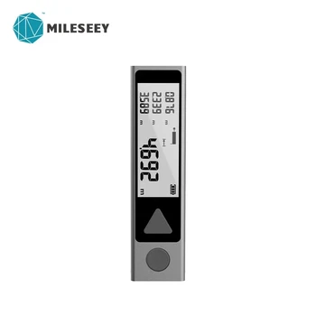 Mileseey Mini Bluetooth Laser Distance Meter Nešiojamas USB Įkrovimo tolimatis tipo Kišeninis Lazerinis tolimatis tipo Atstumo Matuoklis