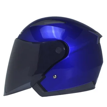 moto Šalmas motociklų atidaryti veido capacete para motocicleta cascos para lenktynių Jiekai senovinių motociklų šalmai su dvigubo objektyvo