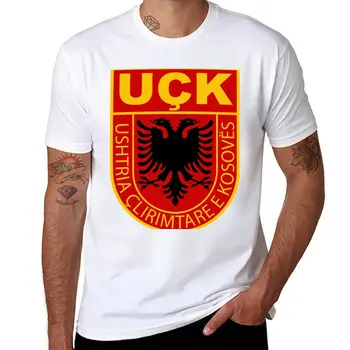 Naujas Kosovietis uqk patinas armijos albanijos T-Shirt juokingi marškinėliai T-shirt vyrai