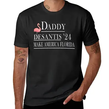 Naujas Tėtis 2024 Desantis, Kad Amerikoje, Floridoje Flamingo Rinkimų,tėvo diena T-Shirt grafikos marškinėliai T-shirt vyrai
