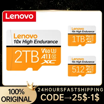 Originalus Lenovo 2TB TF Mini SD Kortele 256 GB 512 GB 128 gb 64 GB TF Atminties Flash Kortelė Telefonas/Kompiuteris/Fotoaparatas Dropshipping