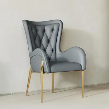 Prabangus Odinis Valgomojo Kėdės, Modernaus Minimalistinio Namų ūkio, Laisvalaikio Kėdė Atgal Mažas Butas Šiaurės Kėdė Chaises baldai