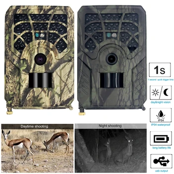 Profesionalios Medžioklės Kamera Laukinių Gyvūnų Detektorių, 5MP HD 720P Vandeniui Monitoringo Infraraudonųjų spindulių Naktinio Matymo Foto Stebėjimo Kameros