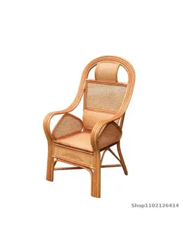 Rotango Kėdė, Kėdės Gamtos Rotango Biuro Kėdė Juosmens Priežiūros Laisvalaikio Namuose Senyvo Amžiaus Aukštos Atgal Rotango Kėdės Kambarį Teng Kėdė