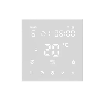 SIUVA-HY607WE Wifi Termostatas Jutiklinis Ekranas Šildymo Temperatūros Reguliatorius Dirbti Elektrinis Grindų Šildymas Vandens