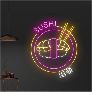 Suši Neoninis Ženklas Led Ramen Restoranas, Neoninės Šviesos ,Custom LED Neon Ženklas, Japoniško Maisto Parduotuvės, Verslo Sienos Kabo Dekoro