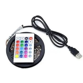 USB LED Juostelės Žibintai, RGB Nuotolinio Valdymo pultu TV Apšvietimas Apšvietimo Apdaila