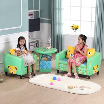 Vaikų baldai, sofa-lova, animacinių filmų derinys kūdikių sofa-lova, kėdės mielas mažai sofa gali būti saugomi