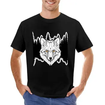 white fox po medžiu T-Shirt prakaito marškinėliai prakaito marškiniai vyrai