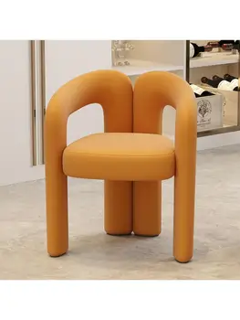 Šiaurės Padažu Išmatose Tinklo Raudona Kėdė Naujų Lengvųjų Prabangus Valgomasis Kėdė Namų Modernaus Simple Stiliaus Kūrybos Kėdės Atlošas