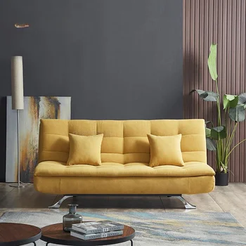 Šiuolaikinės Paprasta, Sulankstomas Gyvenamasis Kambarys Su Sofa-Lova Mažas Butas Šiaurės Stiliaus Sėdi Ir Guli Dua Tikslas Daugiafunkcinis Audiniai