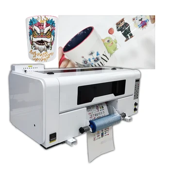 A3 automatikos skaitmeninių lipdukas spausdintuvas su laminavimo, uv dtf spausdintuvą botttle/puodeliai/telefono dėklas