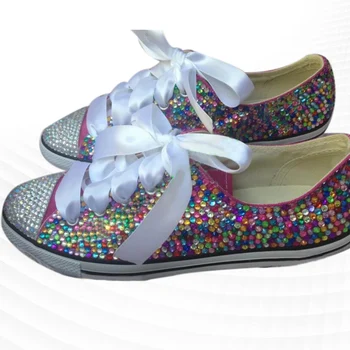 Mados asmenybės mados spalvos, kalnų krištolas dizaino prasme mielas burių audinys batai patogus derinimas tėvų-vaikų valdybos batai